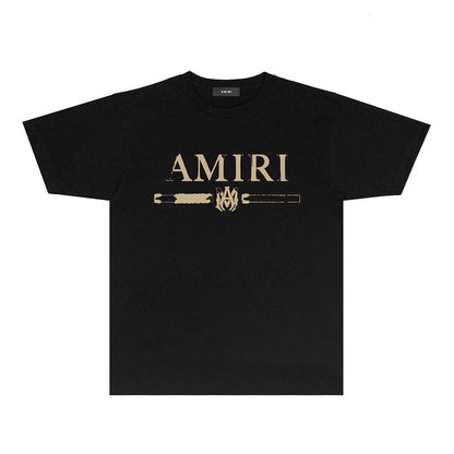 CASA-AMIRI 2025 New High Quality Cotton Flower Logo T-Shirt 081