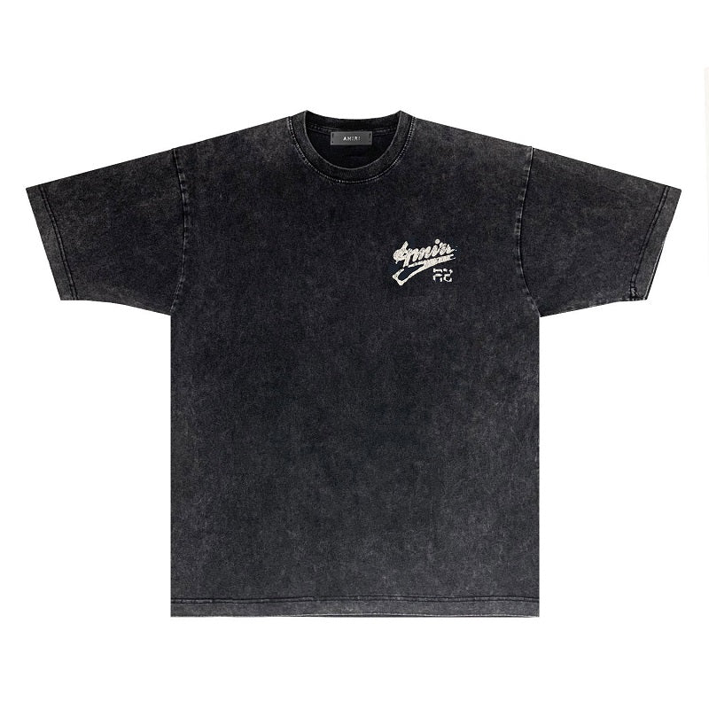 CASA-AMIRI 2025 New High Quality Cotton Flower Logo T-Shirt D082
