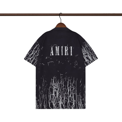 CASA-AMIRI 2025 New High Quality Cotton Flower Logo T-Shirt