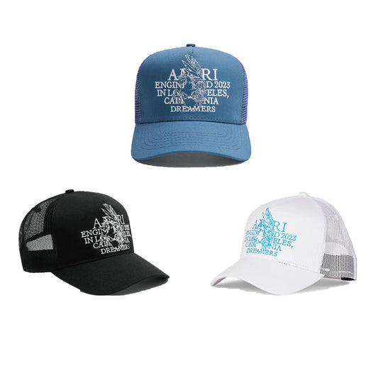 CASA-AMIRI STENCIL TRUCKER HAT