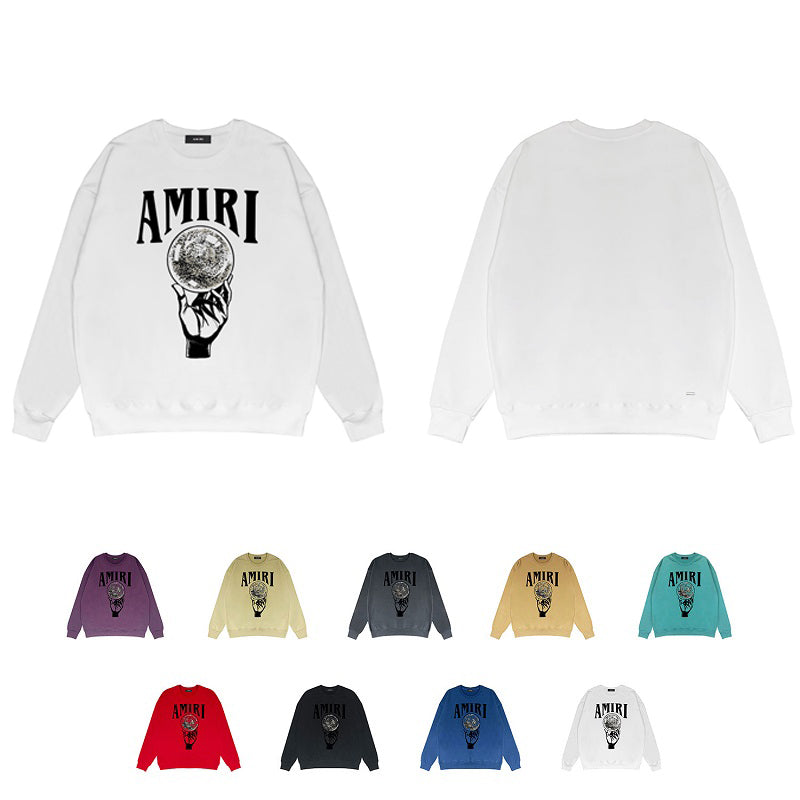 CASA-AMIRI 2025 New Cotton Classic Crewneck Sweatshirt Y074