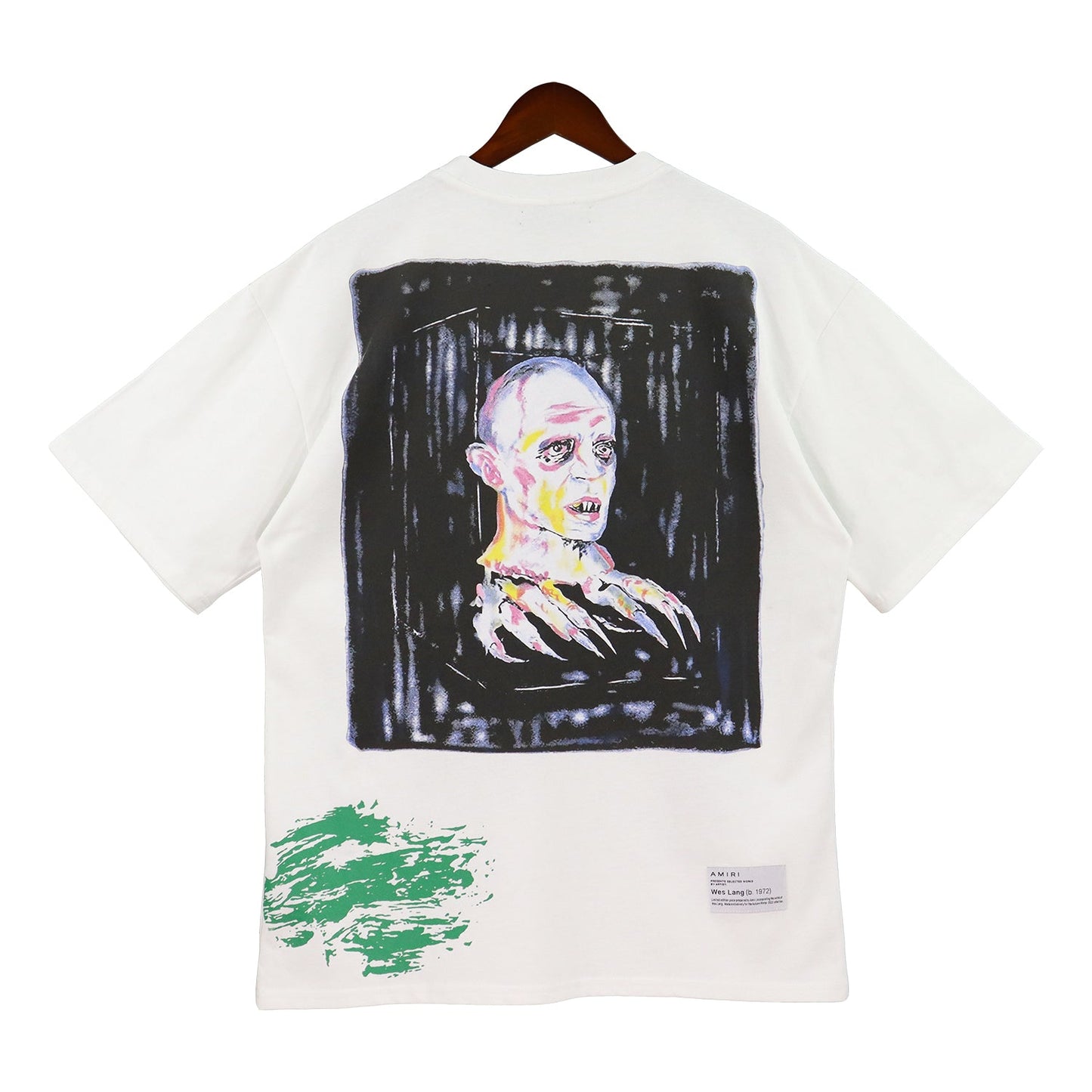CASA-AMIRI 2025 New High Quality Cotton Flower Logo T-Shirt