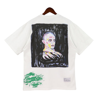 CASA-AMIRI 2025 New High Quality Cotton Flower Logo T-Shirt