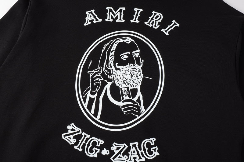 CASA-AMIRI 2025 new high quality cotton classic old man hoodie 3339