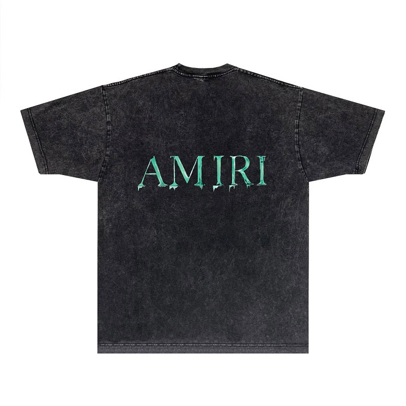CASA-AMIRI 2025 New High Quality Cotton Flower Logo T-Shirt D045