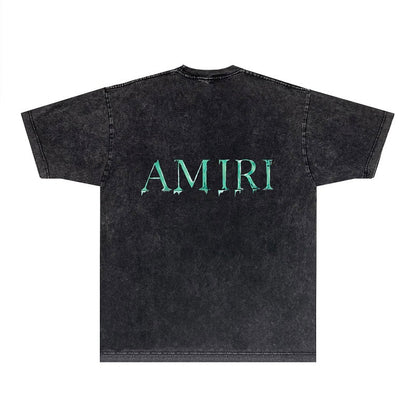 CASA-AMIRI 2025 New High Quality Cotton Flower Logo T-Shirt D045
