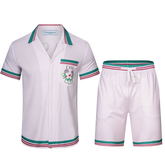 CASABLANCA 2025 New Shirt Shorts Set