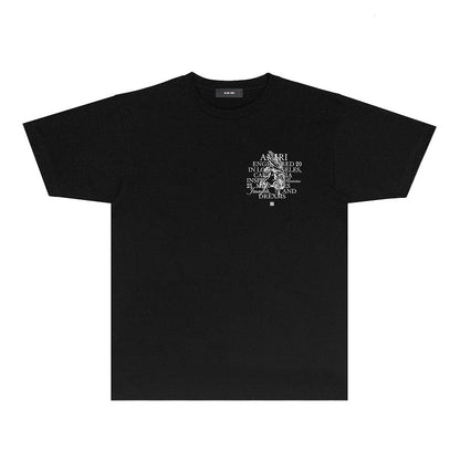 CASA-AMIRI 2025 New High Quality Cotton Flower Logo T-Shirt 080