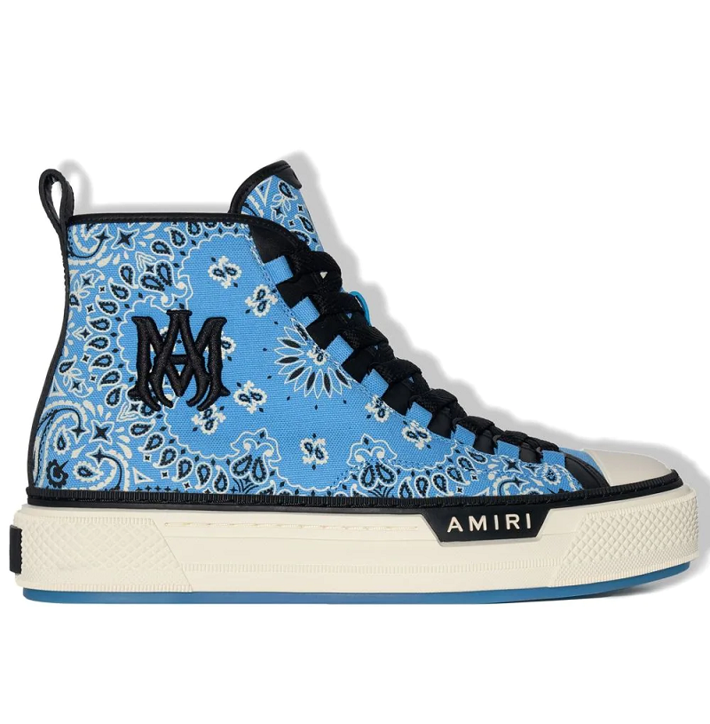 CASA-AMIRI  2025 new products cotton LOGO embroidered contrast color canvas shoes