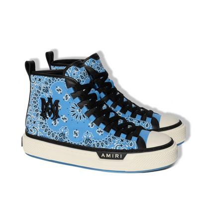 CASA-AMIRI  2025 new products cotton LOGO embroidered contrast color canvas shoes