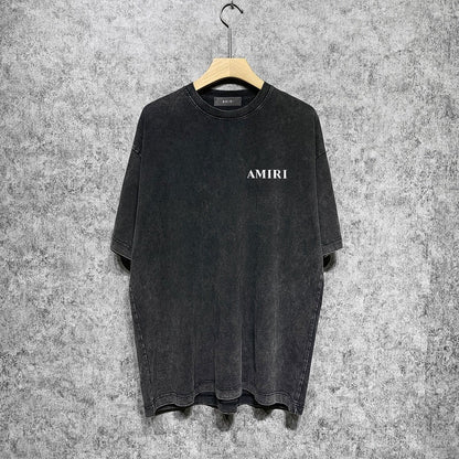 CASA-AMIRI 2025 New High Quality Cotton Flower Logo T-Shirt D070