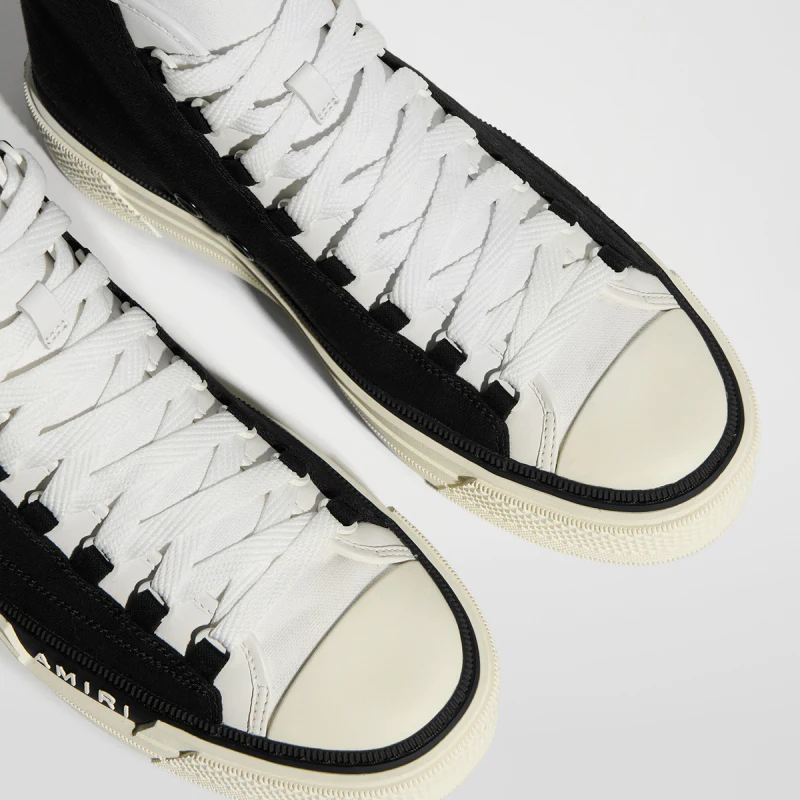 CASA-AMIRI  2025 new products cotton LOGO embroidered contrast color canvas shoes