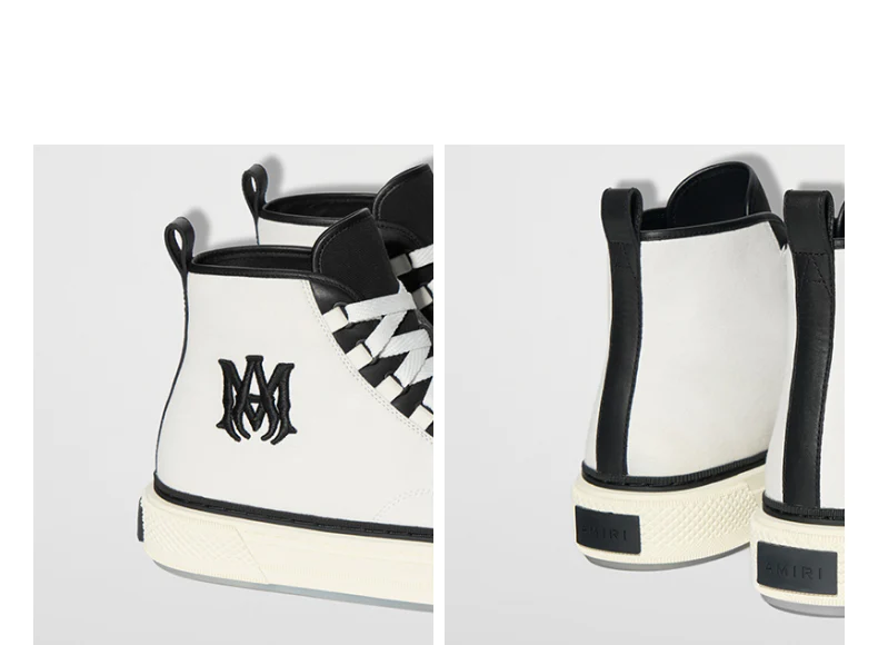 CASA-AMIRI  2025 new products cotton LOGO embroidered contrast color canvas shoes