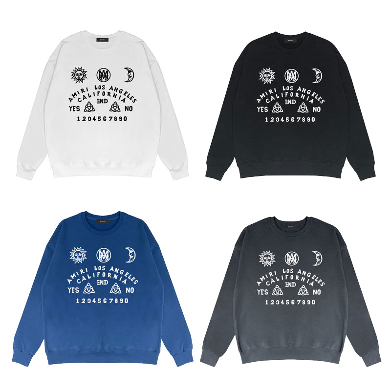 CASA-AMIRI 2025 New Cotton Classic Crewneck Sweatshirt Y073