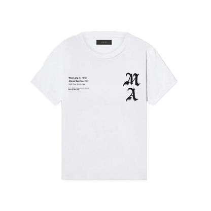 CASA-AMIRI 2025 New High Quality Cotton Flower Logo T-Shirt