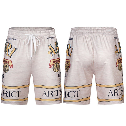 CASA-AMIRI 25SS RUM LABEL SWIM TRUNK - ALABASTER