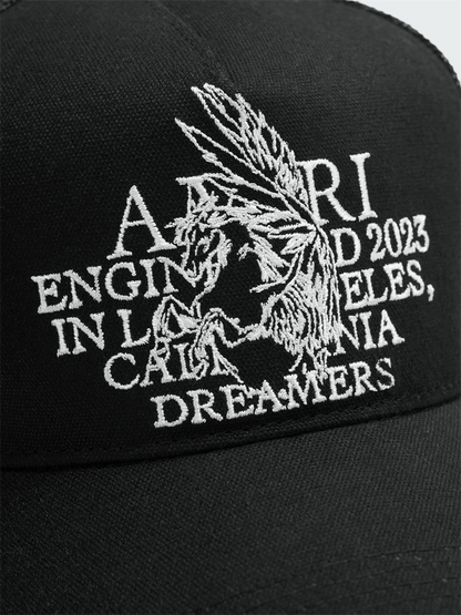 CASA-AMIRI STENCIL TRUCKER HAT