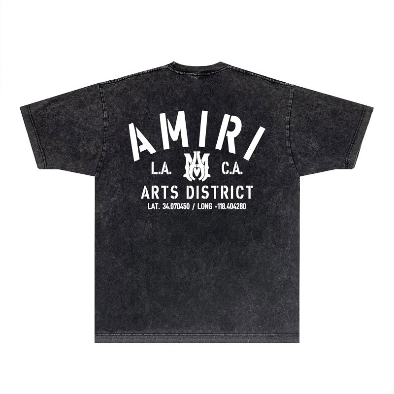 CASA-AMIRI 2025 New High Quality Cotton Flower Logo T-Shirt D056