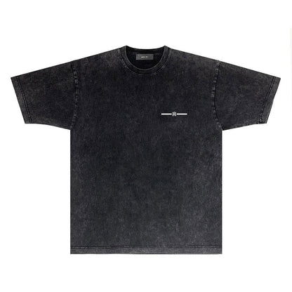 CASA-AMIRI 2025 New High Quality Cotton Flower Logo T-Shirt D084