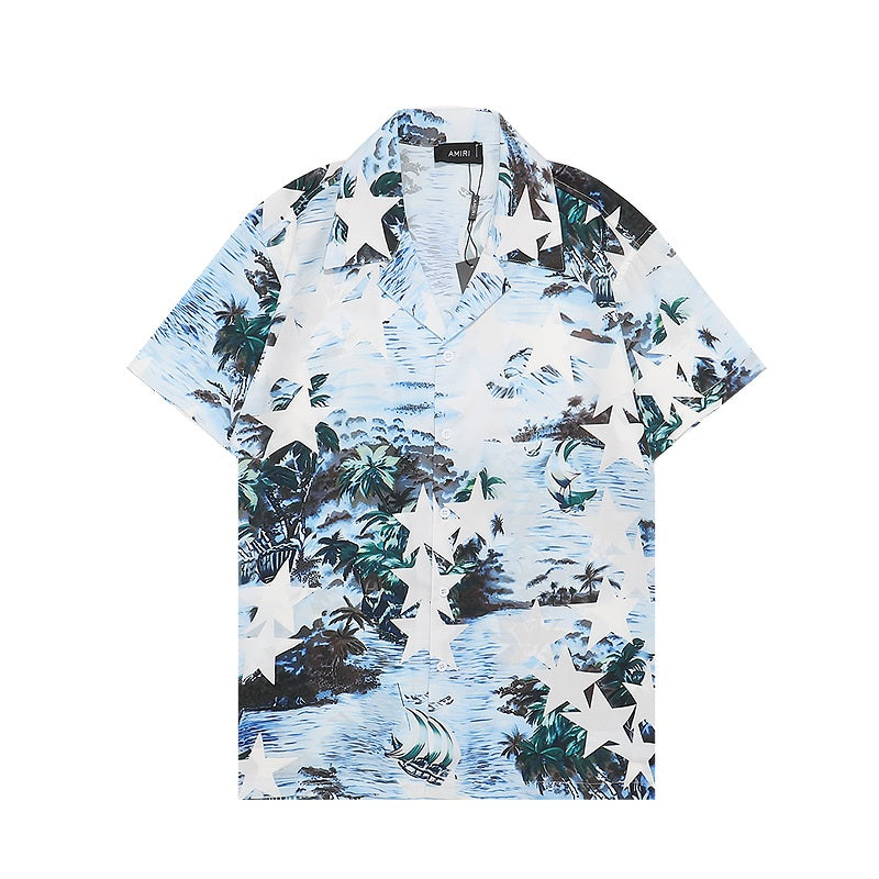 CASA-AMIRI 2025 New Shirt Shorts Set