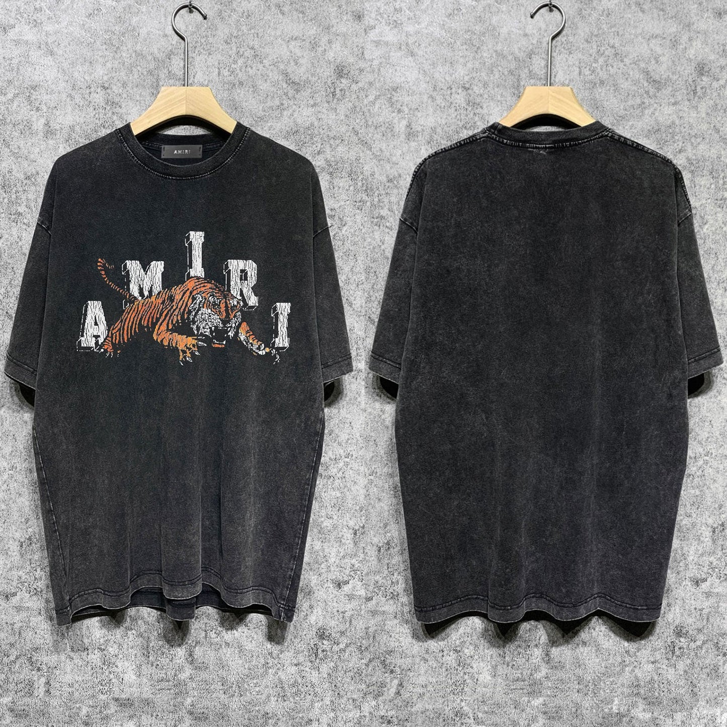 CASA-AMIRI 2025 New High Quality Cotton Flower Logo T-Shirt