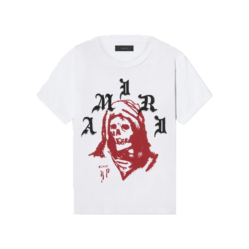 CASA-AMIRI 2025 New High Quality Cotton Flower Logo T-Shirt