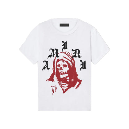CASA-AMIRI 2025 New High Quality Cotton Flower Logo T-Shirt