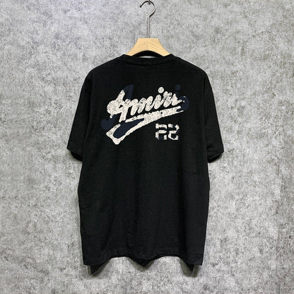 CASA-AMIRI 2025 New High Quality Cotton Flower Logo T-Shirt 082