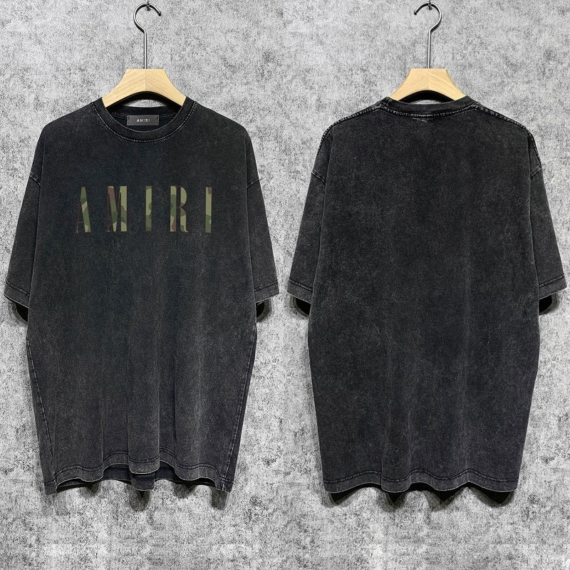 CASA-AMIRI 2025 New High Quality Cotton Flower Logo T-Shirt D075