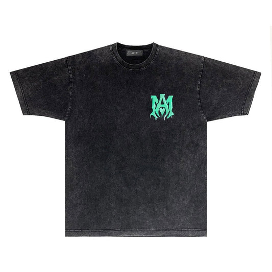 CASA-AMIRI 2025 New High Quality Cotton Flower Logo T-Shirt D045
