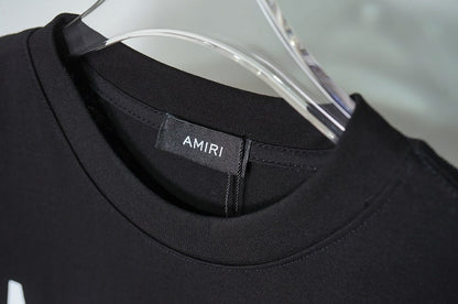 CASA-AMIRI 2025 New High Quality Cotton Flower Logo T-Shirt