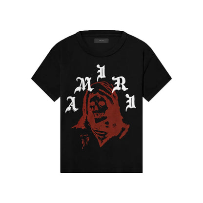 CASA-AMIRI 2025 New High Quality Cotton Flower Logo T-Shirt