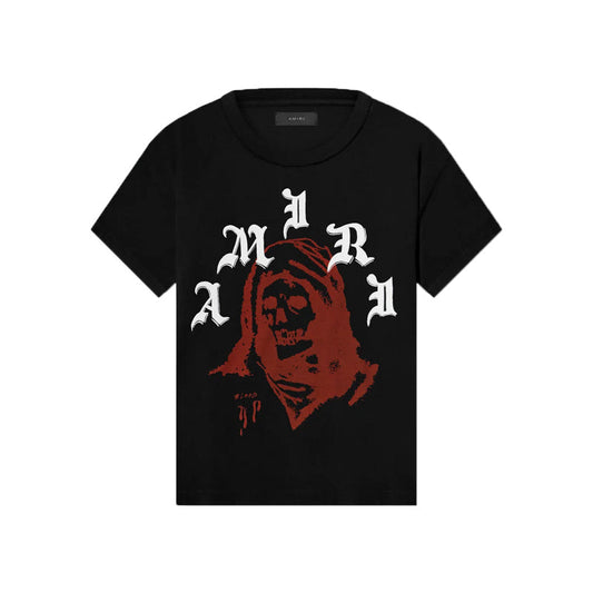 CASA-AMIRI 2025 New High Quality Cotton Flower Logo T-Shirt