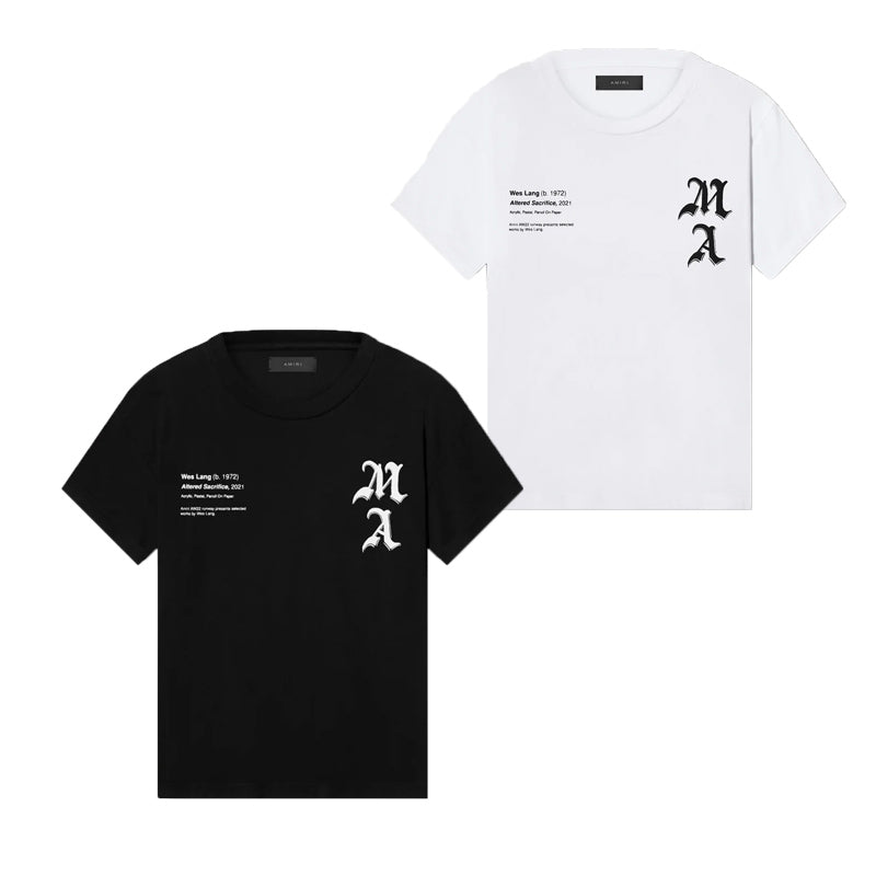 CASA-AMIRI 2025 New High Quality Cotton Flower Logo T-Shirt
