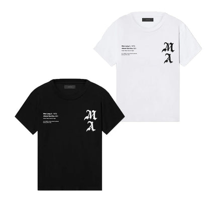 CASA-AMIRI 2025 New High Quality Cotton Flower Logo T-Shirt