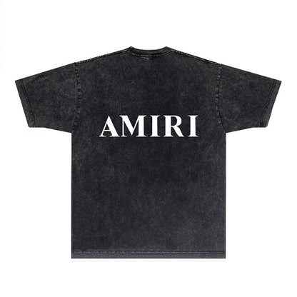 CASA-AMIRI 2025 New High Quality Cotton Flower Logo T-Shirt D070