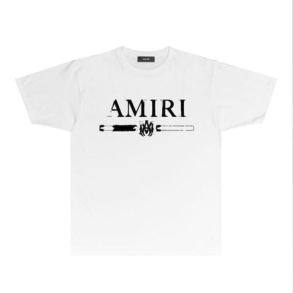CASA-AMIRI 2025 New High Quality Cotton Flower Logo T-Shirt 081
