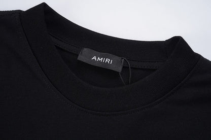 CASA-AMIRI 2025 New High Quality Cotton Flower Logo T-Shirt