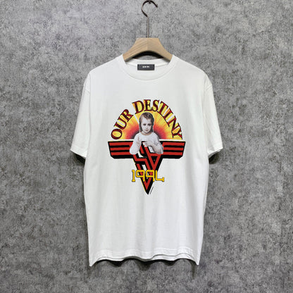 CASA-AMIRI 2025 New High Quality Cotton Flower Logo T-Shirt