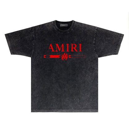 CASA-AMIRI 2025 New High Quality Cotton Flower Logo T-Shirt D081