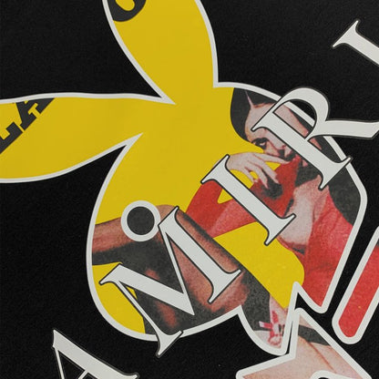 CASA-AMIRI 2025 New High Quality Cotton Flower Logo T-Shirt