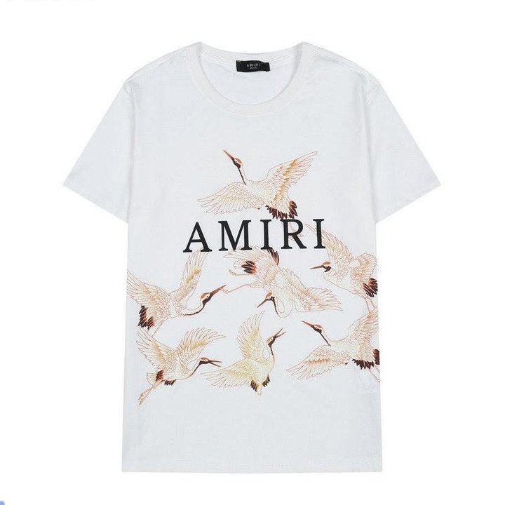 CASA-AMIRI 2025 New High Quality Cotton Flower Logo T-Shirt