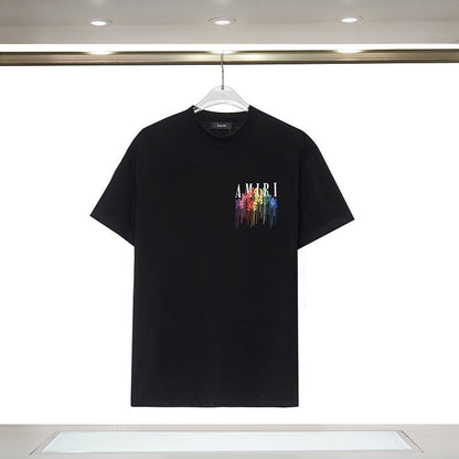 CASA-AMIRI 2025 New High Quality Cotton Flower Logo T-Shirt