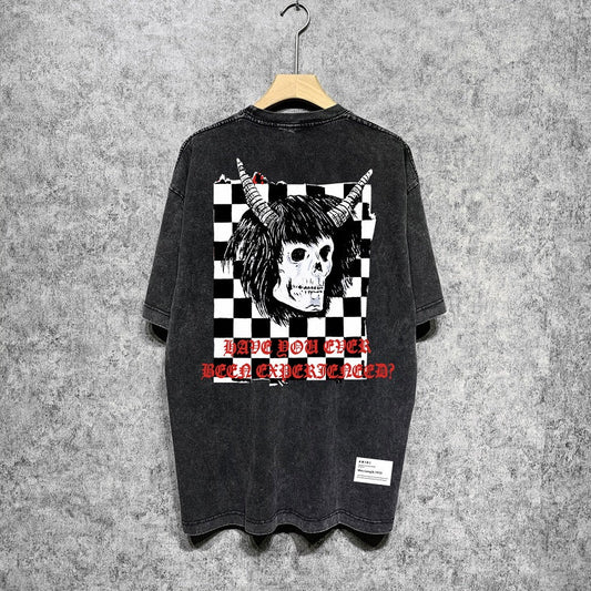 CASA-AMIRI 2025 New High Quality Cotton Flower Logo T-Shirt D072