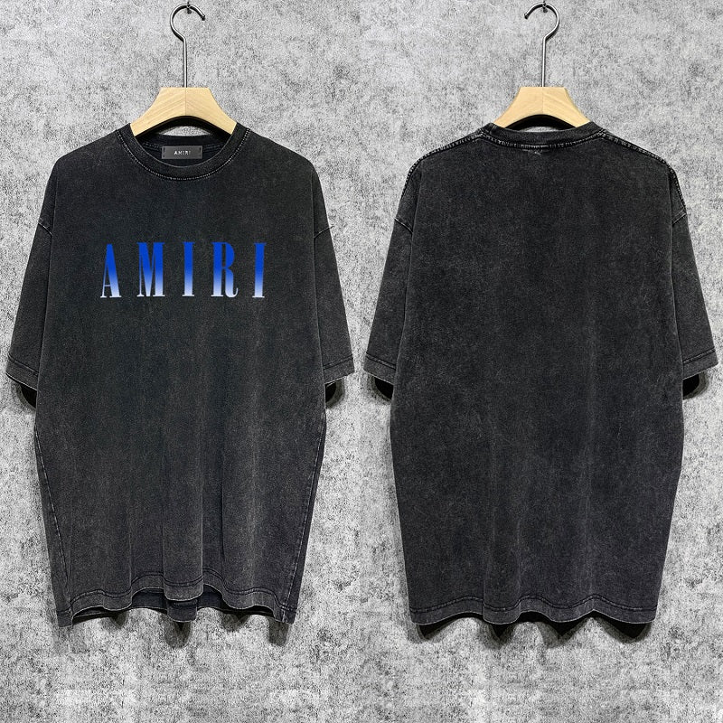 CASA-AMIRI 2025 New High Quality Cotton Flower Logo T-Shirt D039