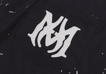 CASA-AMIRI 2025 New High Quality Cotton Flower Logo T-Shirt