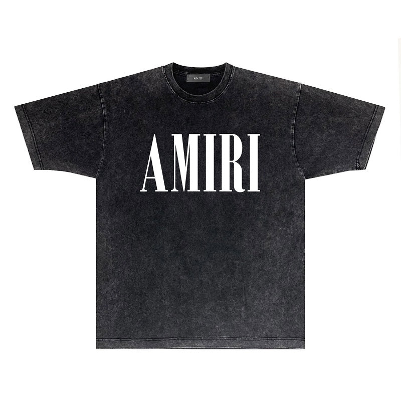 CASA-AMIRI 2025 New High Quality Cotton Flower Logo T-Shirt D078