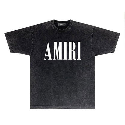 CASA-AMIRI 2025 New High Quality Cotton Flower Logo T-Shirt D078