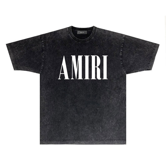 CASA-AMIRI 2025 New High Quality Cotton Flower Logo T-Shirt D078