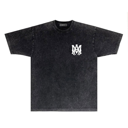CASA-AMIRI 2025 New High Quality Cotton Flower Logo T-Shirt D003